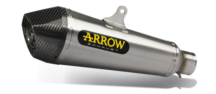 Arrow Yamaha Mt-07 '14/Tracer 700 '16 Homol. Nichrom X-Kone Silencer With Carbon End Cap For Arrow Collectors 71817xki