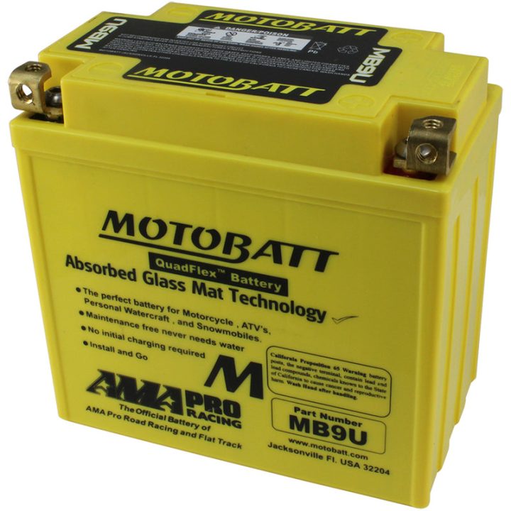 Motobatt Battery Mb9uhd Sealed Factory Activated 491-1015
