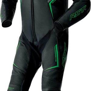 IN STOCK OPEN BOX RST S1 D3o Suit Blk/Gry/Flo Grn Leather Md 556-3604342 103604F.GRN-42