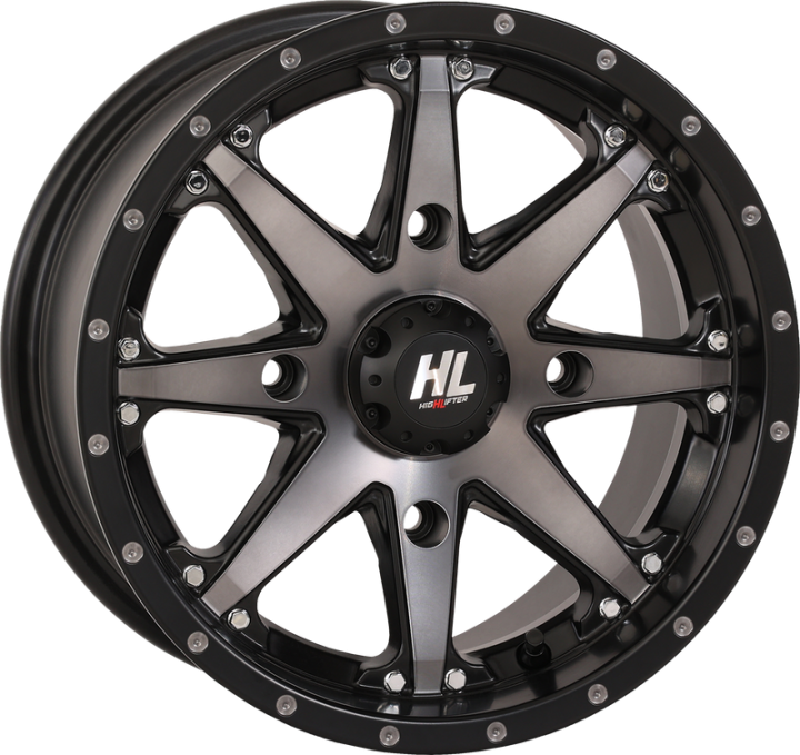 HIGH LIFTER Wheel - HL10 - Front/Rear - Matte Black/Smoke - 14x7 - 4/156 - 5+2 (+30 mm) 14HL10-1656