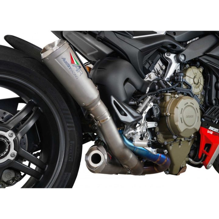 Austin Racing DUCATI V4 STREETFIGHTER 2020 - 2024 RS2 DE-CAT COMPLIANT & RACE EXHAUST SYSTEM