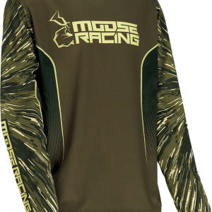 MOOSE RACING Youth Agroid Jersey - Olive/Tan - Small 2912-2277