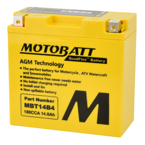 Motobatt Battery Mbt14b4 Sealed Factory Activated 491-1019