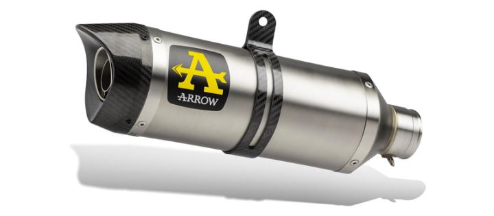 Arrow Yamaha Mt-07 '14-16/Tracer 700 '16 Homol. Aluminium Thunder Silencer With Carbon End Cap For Arrow Collectors 71817ak