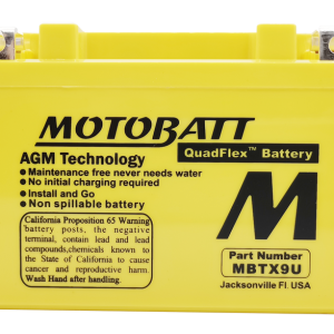 Motobatt Battery Mbtx9u Sealed Factory Activated 491-1006