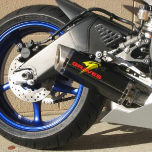 Graves Motorsports Cat-Back Slip-On Carbon Exhaust R6 2006-2024 EXY-15R6-CBSC