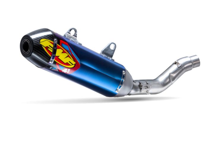 FMF Racing Yamaha YZ450F 18-24 /YZ450FX 19-23 Anod TI Factory 4.1 RCT SO Muffler w/R.Carbon Cap 044445