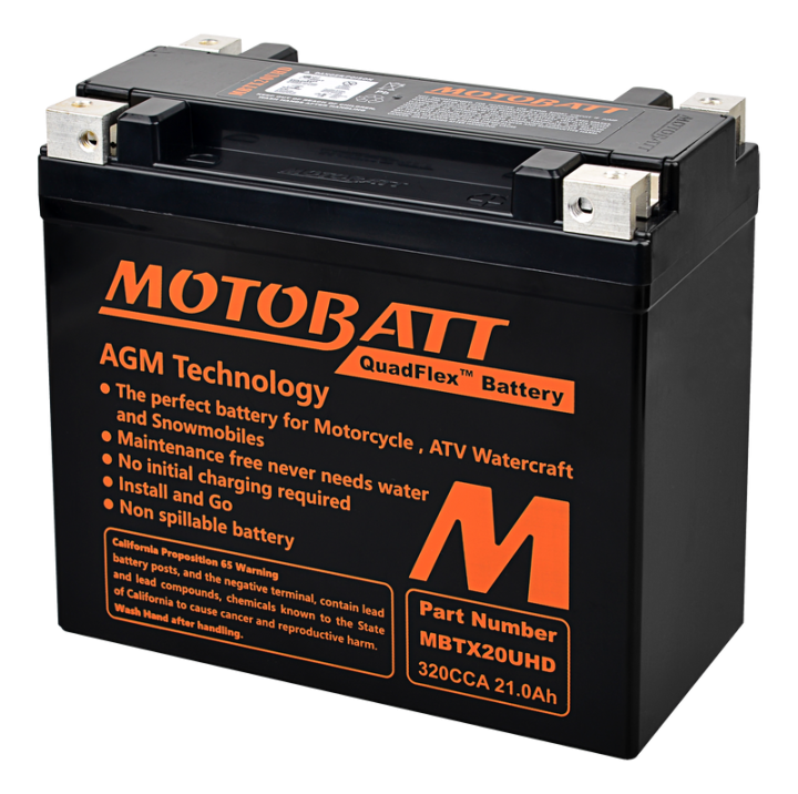Motobatt Battery Mbtx20u(Hd) Sealed Factory Activated 491-1001