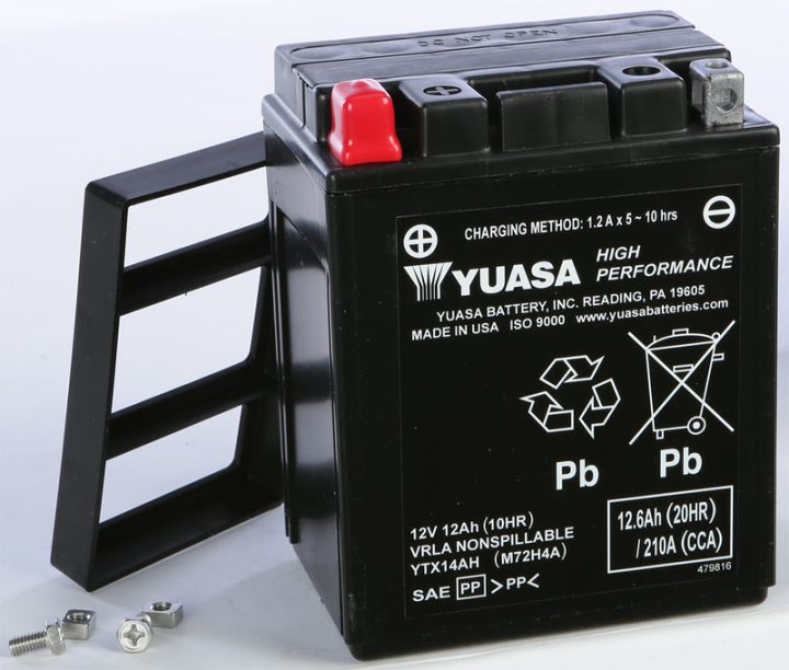 Yuasa Battery Ytx14ah Sealed Factory Activated 49-1978