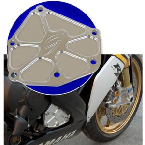 Graves Motorsports R1+ Fz-1 + Fz-8 Silver Right Side Engine Case Cover EGY-04R1-AR