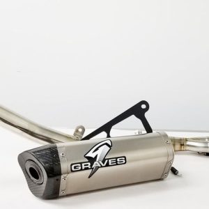 Graves motorsports ninja ex300 2013-2017 full exhaust system EXK-17EX3-FST