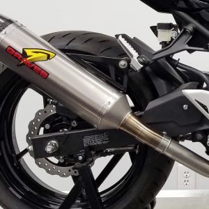 Graves Motorsports Cat Back Slip-On Exhaust Titanium Ninja Ninja Ex /Z 400 2018-2023 / Ninja 500 / Z500 2024 -2025 Exk-18ex4-Cbst
