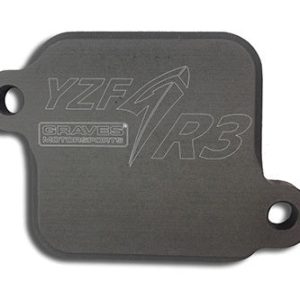 Graves motorsports smog block off plates for the yamaha yzf-r3