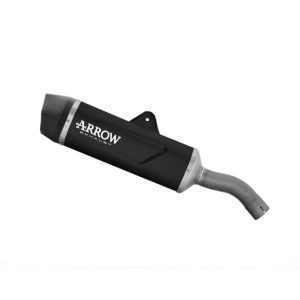 72653AKN Arrow Indy Race Evo Slip-on Exhaust, Aluminum Dark for BMW F900GS & Adv 24-25