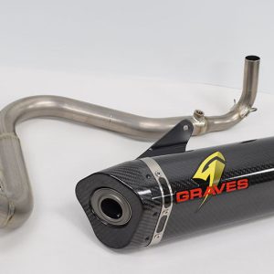 Graves motorsports full titanium carbon system kawasaki z125 pro EXK-18Z125-FTC