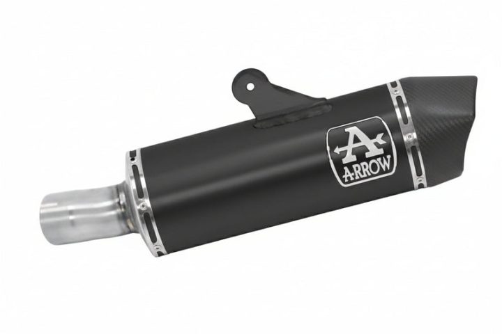 71925AKN Arrow Maxi Race-Tech Slip-on Exhaust, Aluminum Dark for BMW R1250R/RS 19-20