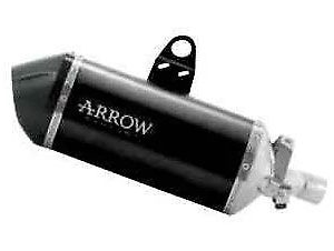 72512SKN Arrow Sonora Slip-on Exhaust, Titanium Dark with Carbon End Cap for Honda Africa Twin CRF1100L 2020- 2025