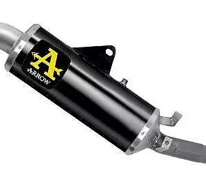Arrow Indy Race Slip-on Exhaust, Aluminum Dark for Ducati DesertX 950 2022-2024 72638AON