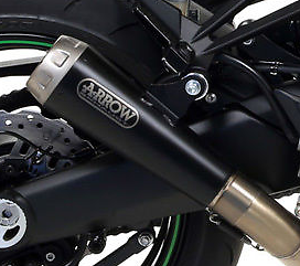 71776prn Arrow GSR 750 11-16/GSX-S 750 17-25 Homologated Pro Race Nichrom Dark Silencer With Link Pipe For Original And Arrow Collectors