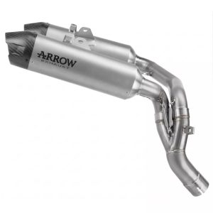 Arrow DUCATI HYPERMOTARD / HYPERMOTARD SP V2 E5+ 2026 LH+RH ROUND TITANIUM SILENCERS + LINK PIPE 77018PR