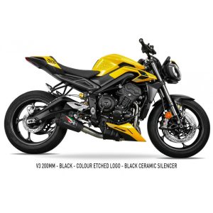 AUSTIN RACING 2023 - 2025 TRIUMPH STREET TRIPLE 765 V3 RS BOX-DELETE AND FULL RACE EXHAUST SYSTEM AR104