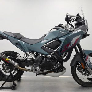 Graves Motorsports Kawasaki KLE 500 LINK Full Exhaust - Carbon Silencer EXK-26KLE5-FSC