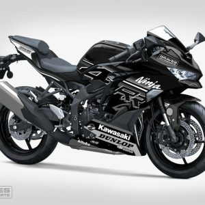 Graves Kawasaki ZX-4RR RACE Bodywork Graphics Set - GREYSCALE - STK-23ZX4-004