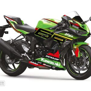 Graves Kawasaki ZX-6R OEM Bodywork Graphics Set - Green - STK-24ZX6-001
