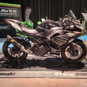 Graves Kawasaki Ninja 500 OEM Bodywork Graphics Set - Grayscale - STK-24EX5-003