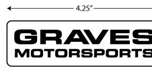 Graves Motorsports Company Logo Sticker - ST005