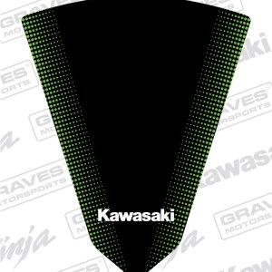 Graves ZX-4RR Zero Gravity Tall Windscreen Sticker - Green - STK-23ZX4-WSG